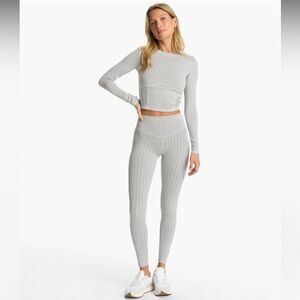{EUC Vuori Textured Chilled Out Legging Houndstooth High Rise Large}